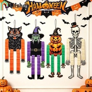 [Halloween Decor] Halloween Honeycomb Hanging Ornaments | Four Classic Characters, Retractable Limbs
