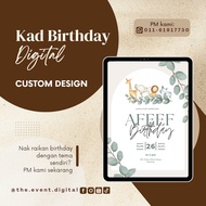 KAD BIRTHDAY DIGITAL | Kad Birthday Murah | E-Card Birthday Invitation | Digital Invitation Video