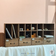 Open shelf with 4 drawers 九漾 📦 READY STOCK [desk | organization | vintage zakka | writers | pens]
