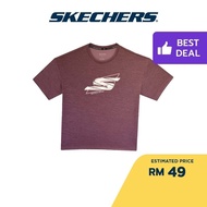 Skechers Women Performance Running Short Sleeve Tee Sp22q4w358-wine