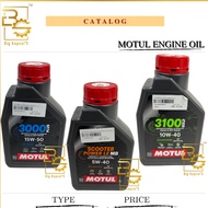 MOTUL MINYAK HITAM ENGINE OIL 3100 3000 PLUS H-TECH 5100 7100 SEMI FULLY SYNTHETIC