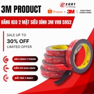 3M VHB 5952 Super Adhesive Double-Sided Tape, Genuine Hanoi, Tempered Tape, Individual Rolls 0.5m, 1