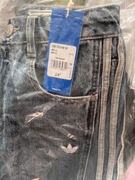 Adidas Wide Leg Jeans with Stripes