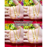 Necklace set made of metal money 91 gilding gold 24k