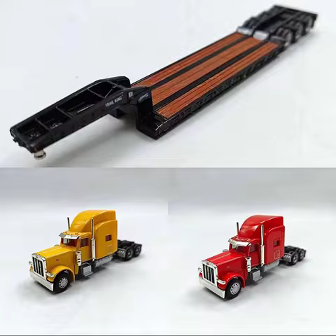 NORSCOT 1:87 Peterbilt 389 weight truck alloy trailer model Collectibles static display Adult Gift T