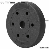 UUMIR Barbell Weight Plate, Solid black weight plate Coated Surface Cast Iron Weight Plate, Sturdy W
