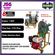 #BUATAN MALAYSIA# HISAKI SUGARCANE JUICING MACHINE / MESIN TEBU / MESIN AIR TEBU C/W ENGINE TFS377 (