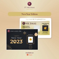5 Pcs Nk Mini Gold 0.025 Gram (new Year Envelope Edition) A