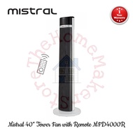 Mistral 40" Tower Fan with Remote Control MFD4000R | MFD 4000R (1 Year Warranty)