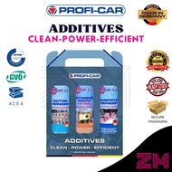 PROFI-CAR 3 in 1 Engine Flush + Injection Cleaner + Mos2 Oil Additive [3 in 1 Additive] 🇩🇪