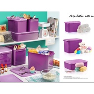 Tupperware Modular Keeper 6.5L / Jumbo Keeper 12L / Modular Keeper 9.4L Full Set Level / Purple Keep