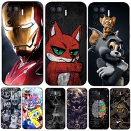 Case For OPPO A94 4G F19 PRO RENO 5 F LITE 4G Case Back Phone Cover Protective Soft Silicone Black Tpu Cool sports car cute cats