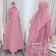 gamis warna sage /abaya warna sage green / gamis warna sage green / Mariam Set Syari / Fashion Muslim wanita muslimah / Gamis Syari Mariam Plain Warna Sage