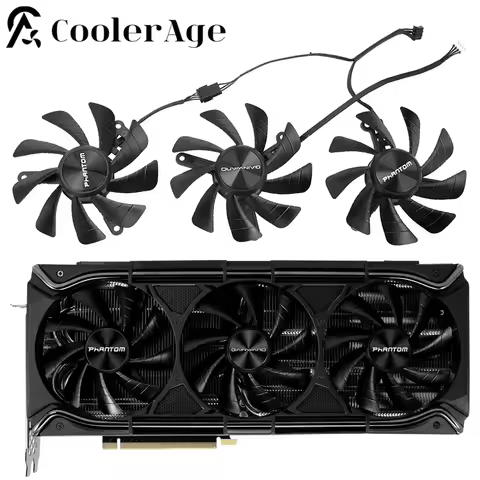 Video Card Fan For Gainward GeForce RTX 3070 3080 3090 3080Ti 90MM TH9215B2H-PFC04 RTX3080 RTX3070 R