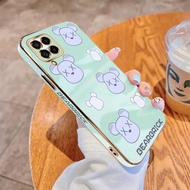 Samsung Galaxy Casing M53 M33 M23 M14 5G M62 F62 M22 M12 Softcase Bearbrick Pattern Phone Casing Lux