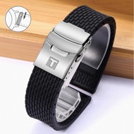7/21✈Tissot Silicone Strap Suitable for Tissot Lock 1853 Carson Speed Junya T41 Soft Rubber Watch Ch