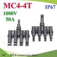 NC Solar Cell Cable connector MC4 Waterproof MC4-connector-4to1