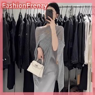 FashionFrenzyY Summer New Hollow Knitted Bat Sleeve Cape Sun Protection Blouse For Women