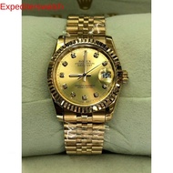 original Rolex date just Automatic  warna gold/ emas jam tangan lelaki automatic watches for men's w