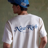 [MOO 3/24] New Rich T-Shirt Cotton T-Shirt. Crew Neck. Features with MOO Billionaire Club Printing a
