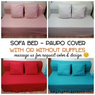 SOFA BED URATEX  PAUPO COVER - PLAIN DESIGNS