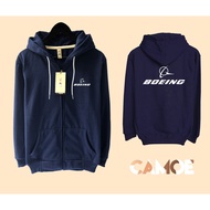 Boeing Airplane Zipper Hoodie Jacket