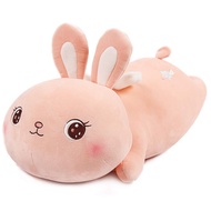 ARELUX Bunny Plush Stuffed Animal Pillow 22in Soft Cartoon Hugging Pillow Pink Bunny Plush Toys,Cute