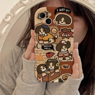 Cute Retro Dog Case Samsung S24 S25 J7Prime M34 F34 S23FE S26 S21FE S20FE S22 S23 S21Ultra S25Ultra 