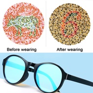 1pc Foldable Color-blindness Glasses Invisible Red Green Color Blind Glasses Women Men Colorblind Invisible Driver License Look Picture Test