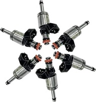 Set(6) FT4E-9F593-AA NEW Fuel Injectors Compatible with Ford Fusion F-150 Edge 2.7L V6 Lincoln MKZ 3
