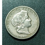 Peru 5 Centavos Coin 1942