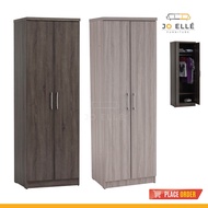 Jo ELLE - Moher 2 Door Tall Wardrobe / Storage Cabinet / Cloth Cabinet [Free Shipping to West Malays
