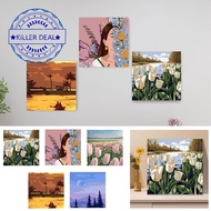 Digital Oil Painting Diy Hand-colored Oil Painting Decorations Room Decorative Hanging M7n2