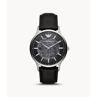 EMPORIO ARMANI AR60038 BLACK LEATHER MEN'S WATCH