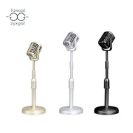 Classic Retro Dynamic Vocal Microphone Vintage Mic Universal Stand for Live Performance Karaoke Studio Record