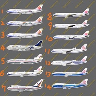 China Airlines 787 747 777 737 321 330 340 350 Set Stickers Realistic Civil Aircraft 3M Size 165mm