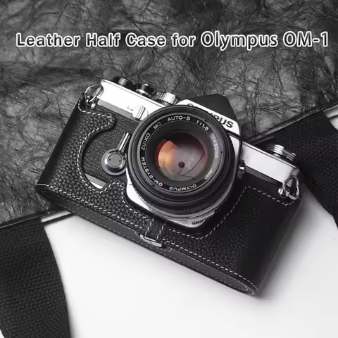 Camera Bag For Olympus OM1 Case 1N OM-2/2N OM-3/3Ti OM-4/4Ti Case Film Camera Genuine Leather Cowhid