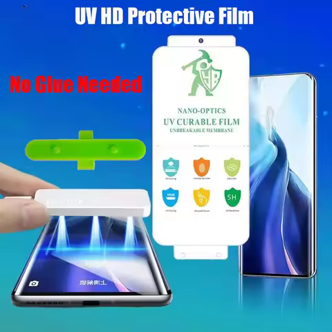 2Pcs Flexible UV Sharped Optics HD Protective Film For Samsung Galaxy S25 Ultra S24 Ultra S22 S23 Ul