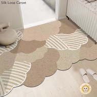 Simple Special-shaped Wire Loop Carpet Entry Door Porch Scraping Mud Floor Mats Household Pvc Cuttable Dust-removing Anti-slip Floor Mats