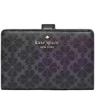 Kate Spade Spade Flower Medium Bifold Wallet - Black KG488