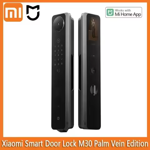 Xiaomi Smart Door Lock M30 Palmar Vein AI Dual Lens Cat Eye Visual Screen Face Recognition Fingerpri