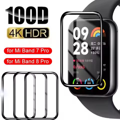 3D Curved Screen Protector For Xiaomi Mi Band 7 8 9 Pro Smartwatch HD Clear Protective Film not Glas