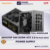 SEGOTEP GM1250W FULL MODULAR ATX3.0 1250 WATT 80 PLUS GOLD POWER SUPPLY PSU (5 YEARS WARRANTY)