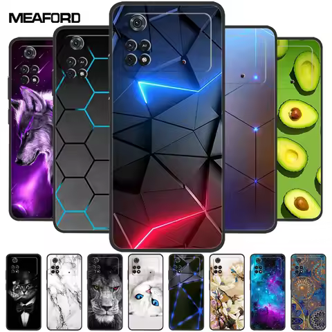 For Poco X4 Pro 5G Case M4 Pro 4G Fashion Soft TPU Silicone Back Cover for Xiaomi Poco M4 Pro 4G Pho