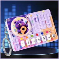 Mini Turntable DJ Keychain Cute Cartoon Backpack Charm DJ Player Key Chain for Kids Boys Girls Child