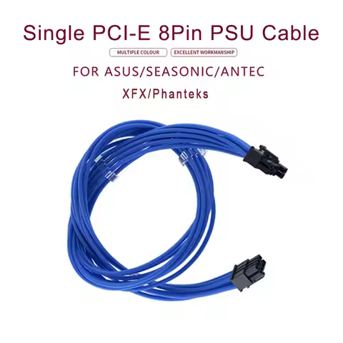 FormulaMod Fully Modular PSU Cable, 18AWG Sleeved PCI-E 8Pin(6+2) Cables, For ASUS/Antec/Seasonic/XF