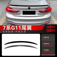 Sesuai untuk BMW 7 Series G11 G12 MP 2016-2022, spoiler bumbung dengan pengubahsuaian rentas sempada