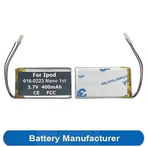 400mAh 616-0223 616-0224 Battery For Apple Ipod Nano 1st 2/4GB MA004LL/A MP4 MP5