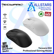 TECWARE EX2 (Black/White) Professional Gaming Mouse (Wireless 2.4GHz or Bluetooth or USB) (Warranty 