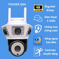 Camera 3 MẮT KÉP Ngoài Trời Yoosee 8MP - Kết nối WIfi nhanh chóng - Xem 3 màn hình cùng lúc - Bảo hà